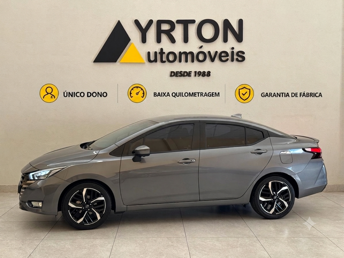 Nissan Versa Sedan 1.6 16v 4p Flex Exclusive Xtronic Automático Cvt Cinza 2025 - Ayrton Automóveis