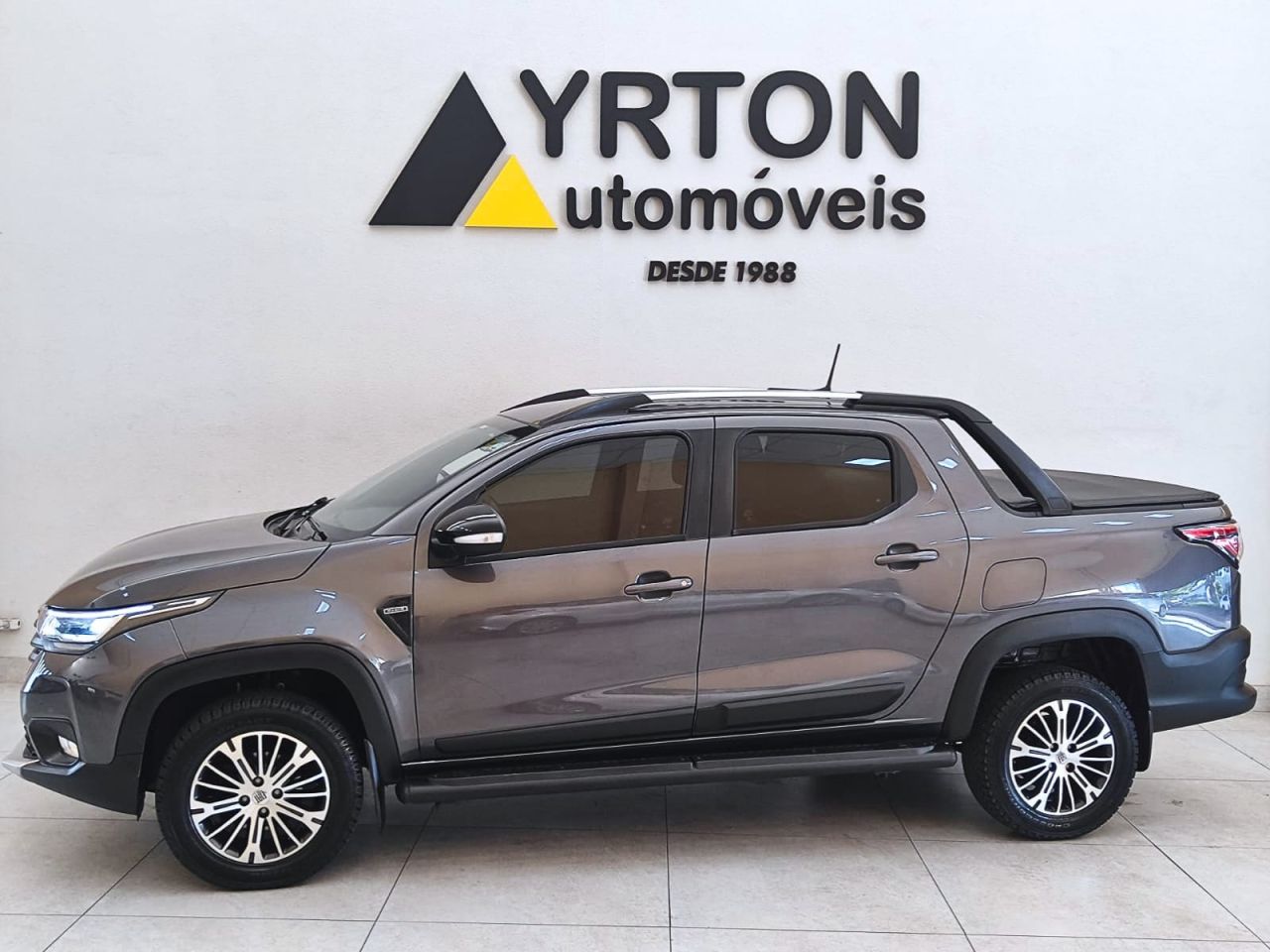 Fiat Strada 1.3 Firefly Flex Ranch Cabine Dupla Automático Cvt Cinza 2022 - Ayrton Automóveis