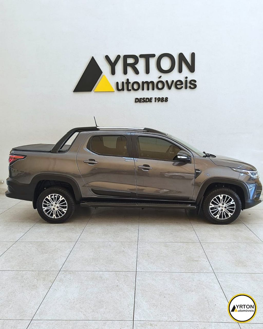 Fiat Strada 1.3 Firefly Flex Ranch Cabine Dupla Automático Cvt Cinza 2022 - Ayrton Automóveis