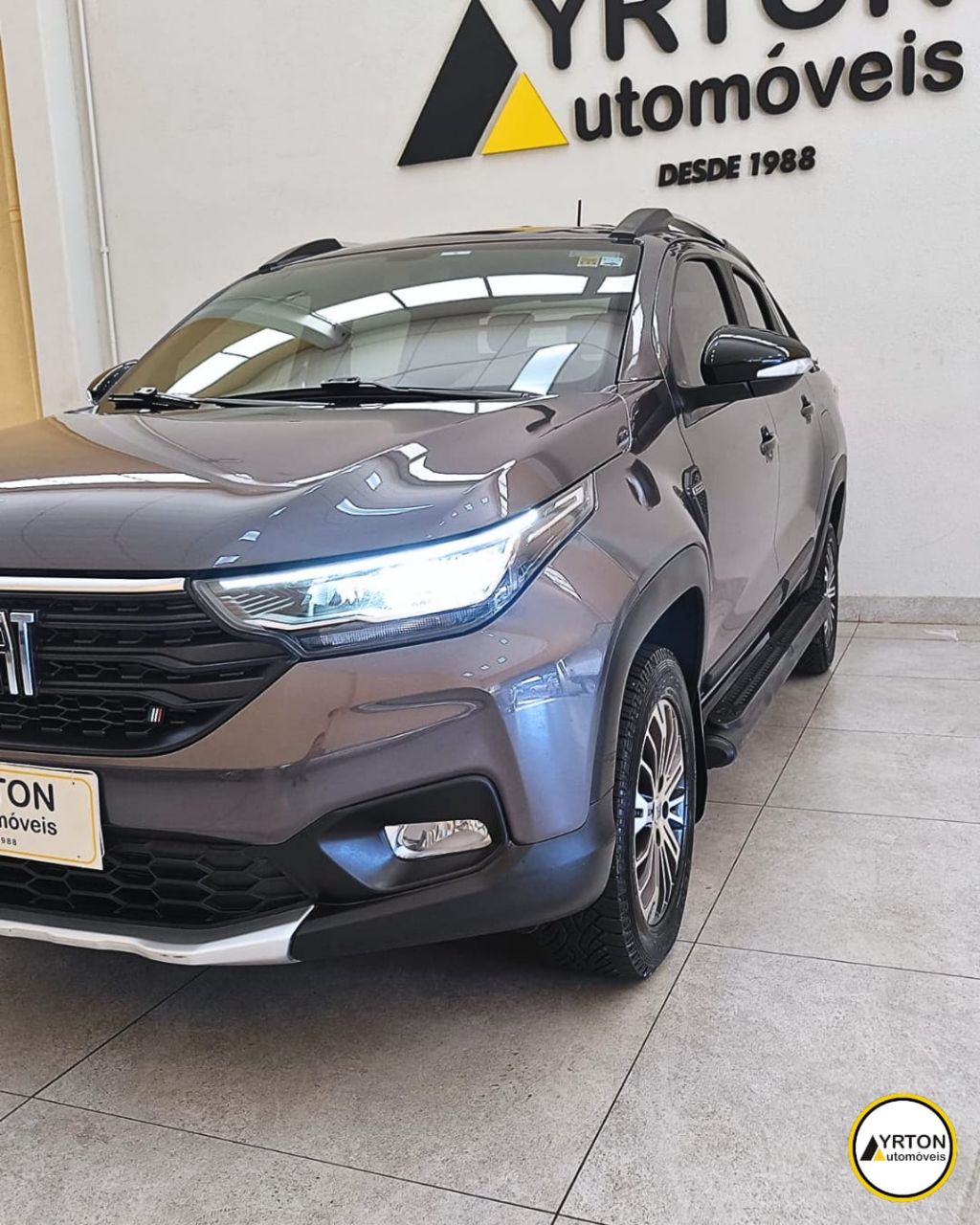 Fiat Strada 1.3 Firefly Flex Ranch Cabine Dupla Automático Cvt Cinza 2022 - Ayrton Automóveis