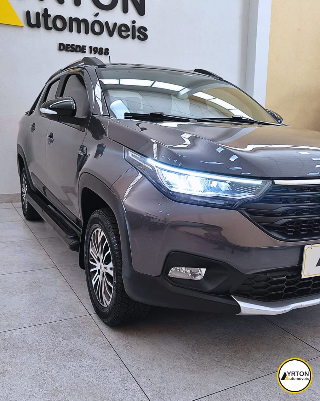 Fiat Strada 1.3 Firefly Flex Ranch Cabine Dupla Automático Cvt Cinza 2022 - Ayrton Automóveis