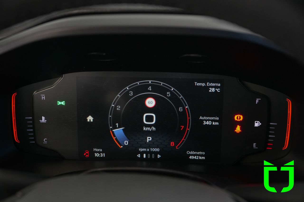 Jeep Renegade 1.3 16V 4P FLEX T270 LONGITUDE TURBO AUTOMÁTICO 2025 Preto - foto 10