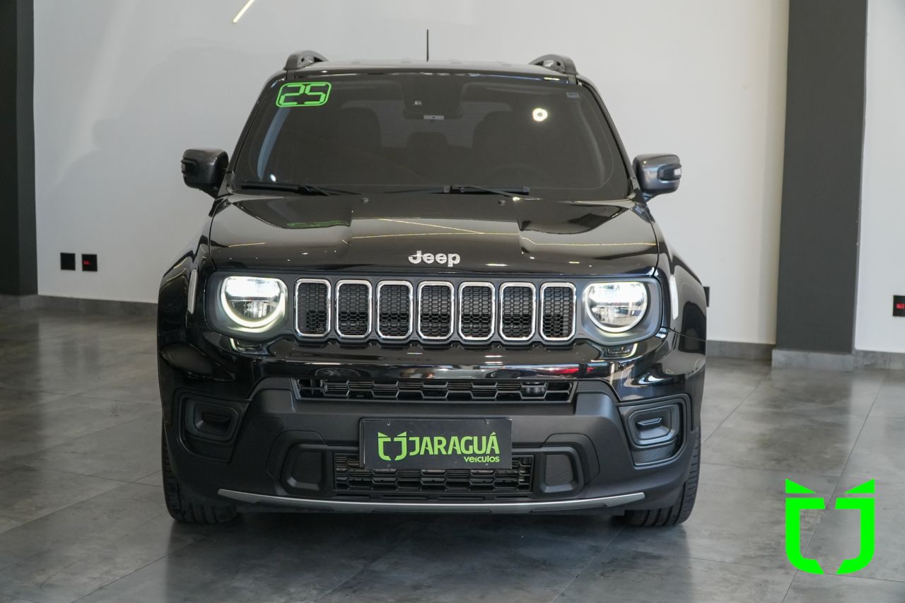 Jeep Renegade 1.3 16V 4P FLEX T270 LONGITUDE TURBO AUTOMÁTICO 2025 Preto - foto 2