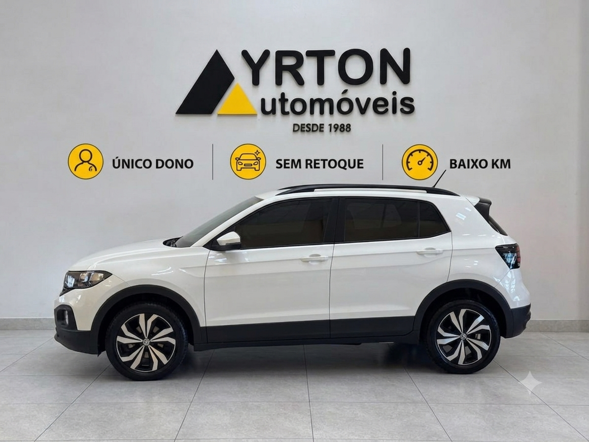 Volkswagen T-cross 1.0 4p 200 Tsi Flex Automático Branco 2021 - Ayrton Automóveis