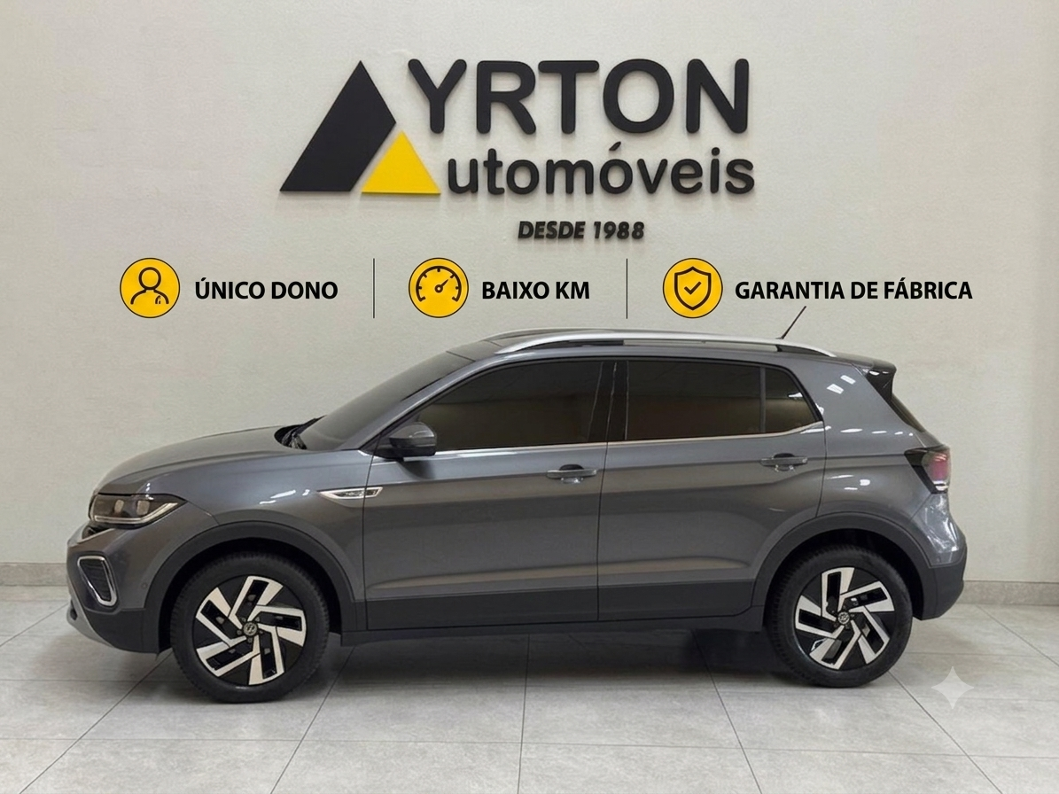 Volkswagen T-cross 1.4 4p 250 Tsi Flex Highline Automático Cinza 2026 - Ayrton Automóveis