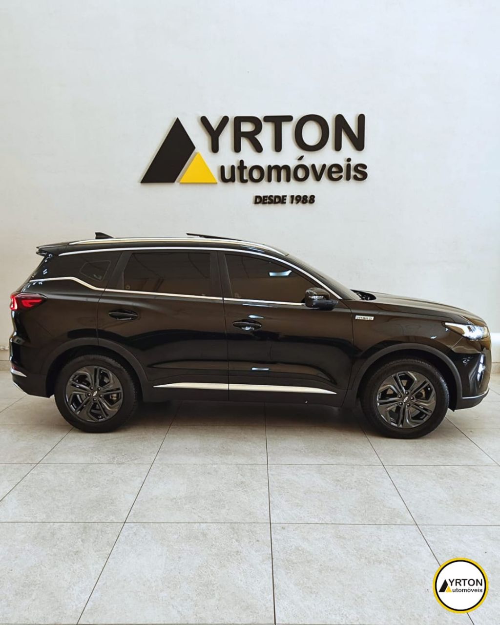 Chery Tiggo 7 Pro 1.5 16v 4p Tci Flex Hybrid Max Drive Automático Cvt Preto 2024 - Ayrton Automóveis