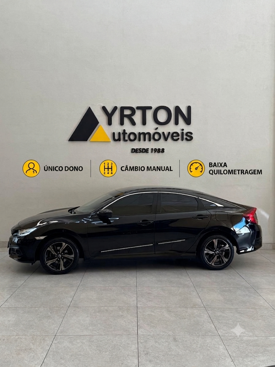 Honda Civic 2.0 16v 4p Sport Flex Preto 2017 - Ayrton Automóveis