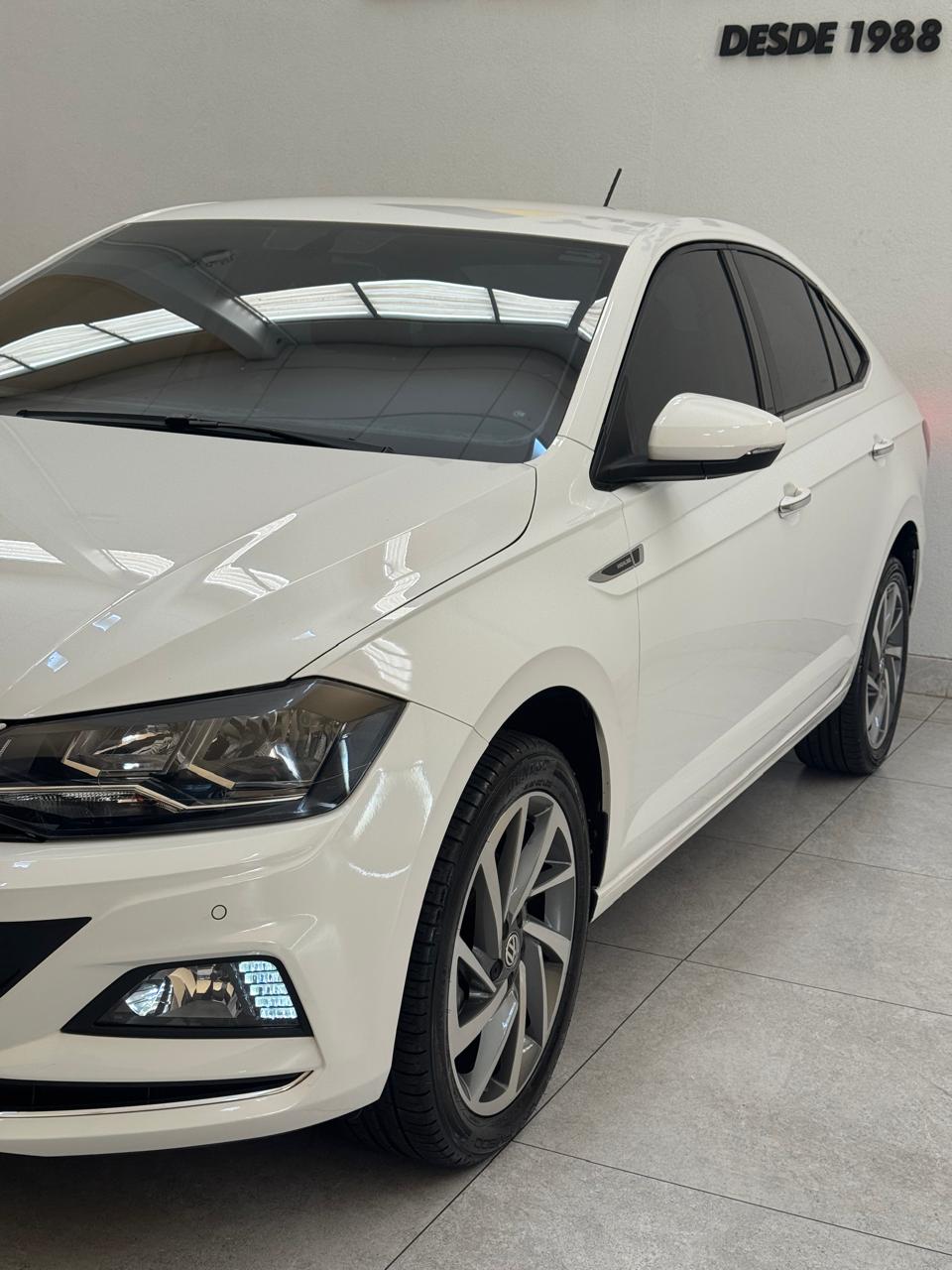 Volkswagen Virtus 1.0 4p 200 Tsi Flex Highline Automático Branco 2020 - Ayrton Automóveis
