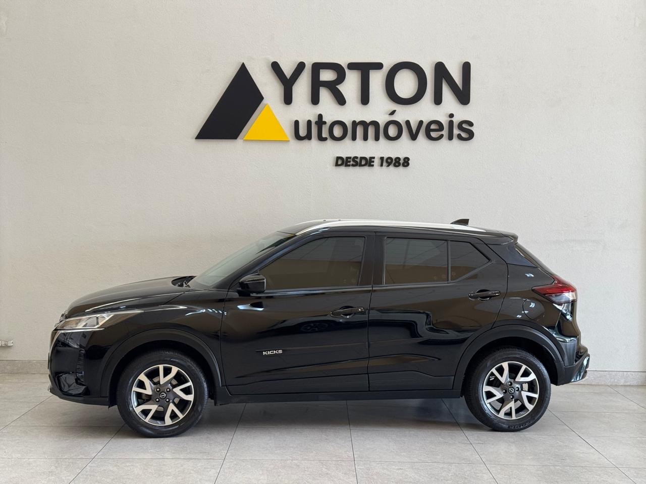 Nissan Kicks 1.6 16v 4p Flexstart Sense Xtronic Automático Cvt Preto 2024 - Ayrton Automóveis