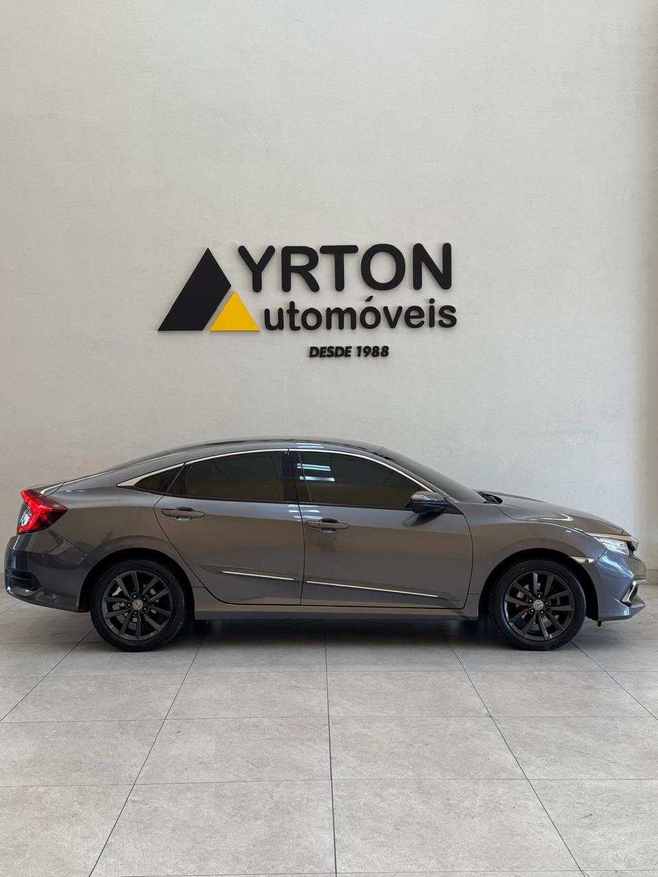 Honda Civic 2.0 16v 4p Exl Flex  Automático Cvt Cinza 2021 - Ayrton Automóveis