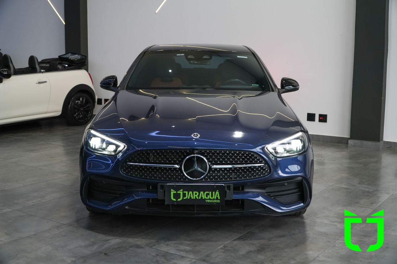 Mercedes-benz C 300 2.0 16V 4P EQ BOOST TURBO HÍBRIDO AMG LINE 9G-TRONIC AUTOMÁTICO 2024 Azul - foto 2