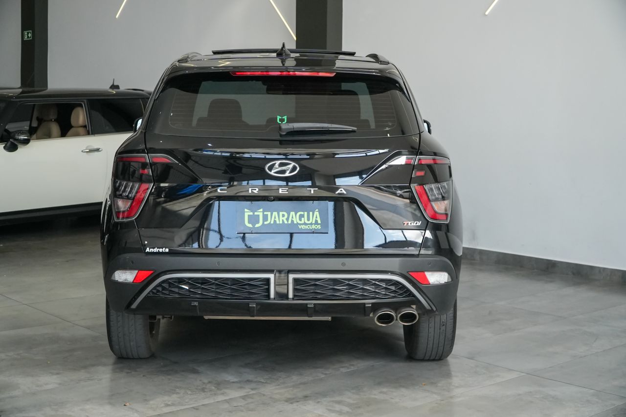 Hyundai Creta 1.0 12V 4P FLEX TGDI TURBO N LINE AUTOMÁTICO 2024 Preto - foto 5