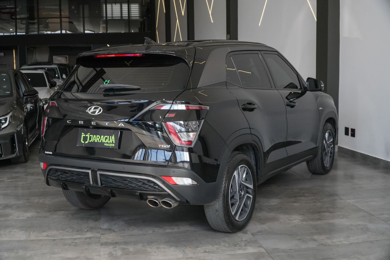 Hyundai Creta 1.0 12V 4P FLEX TGDI TURBO N LINE AUTOMÁTICO 2024 Preto - foto 6