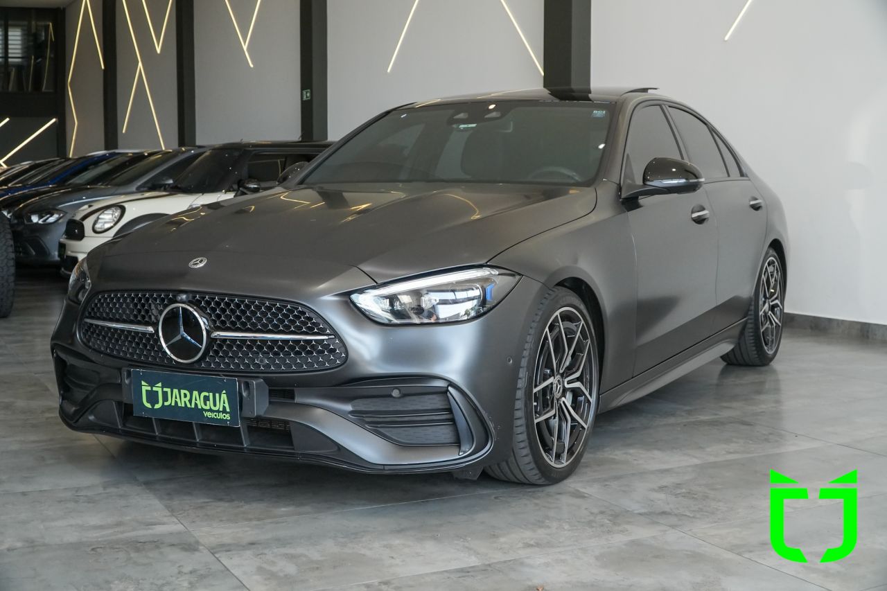Mercedes-benz C 300 2.0 16V 4P EQ BOOST TURBO HÍBRIDO AMG LINE 9G-TRONIC AUTOMÁTICO 2024 Cinza - foto 4