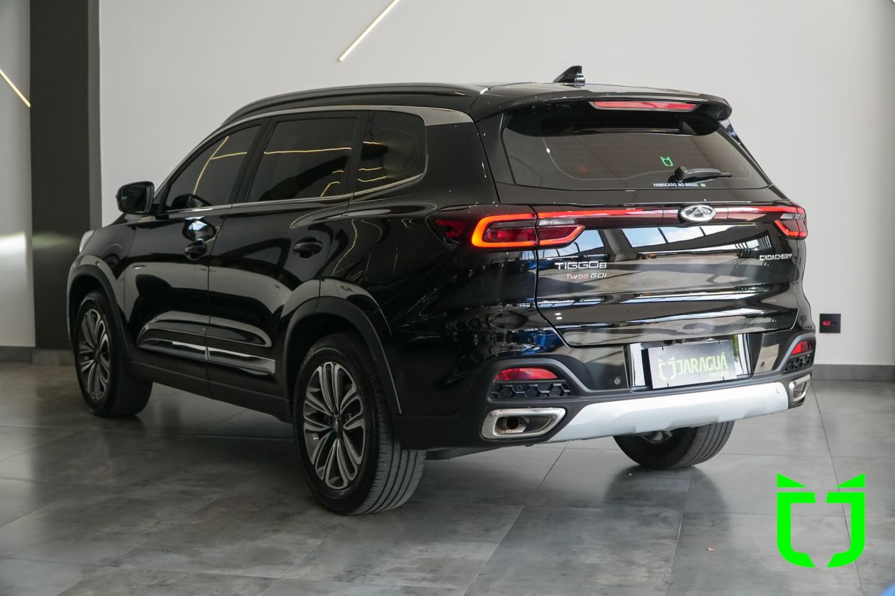 Chery Tiggo 8 Pro 1.6 16V 4P FLEX TGDI AUTOMÁTICO 2022 Preto - foto 4