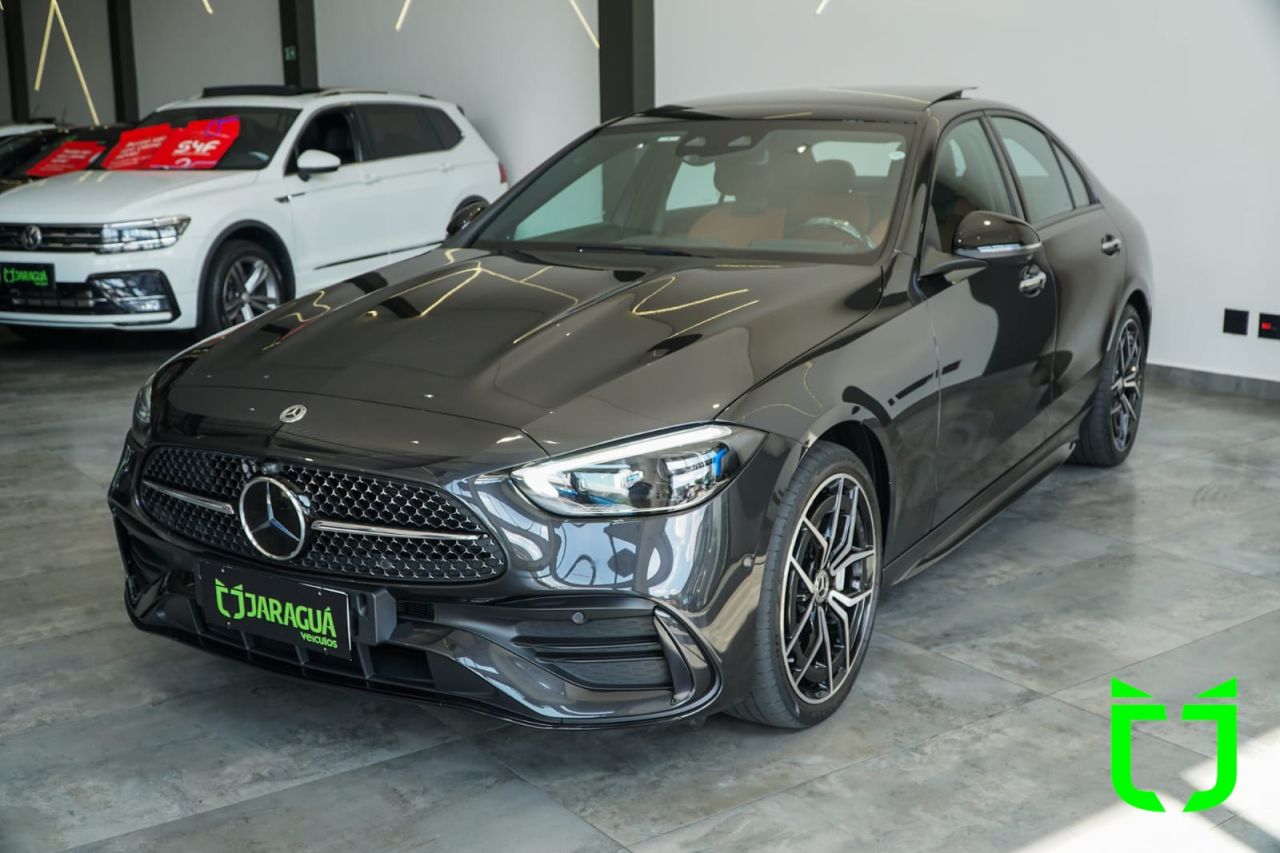 Mercedes-benz C 300 2.0 16V 4P EQ BOOST TURBO HÍBRIDO AMG LINE 9G-TRONIC AUTOMÁTICO 2024 Cinza - foto 4