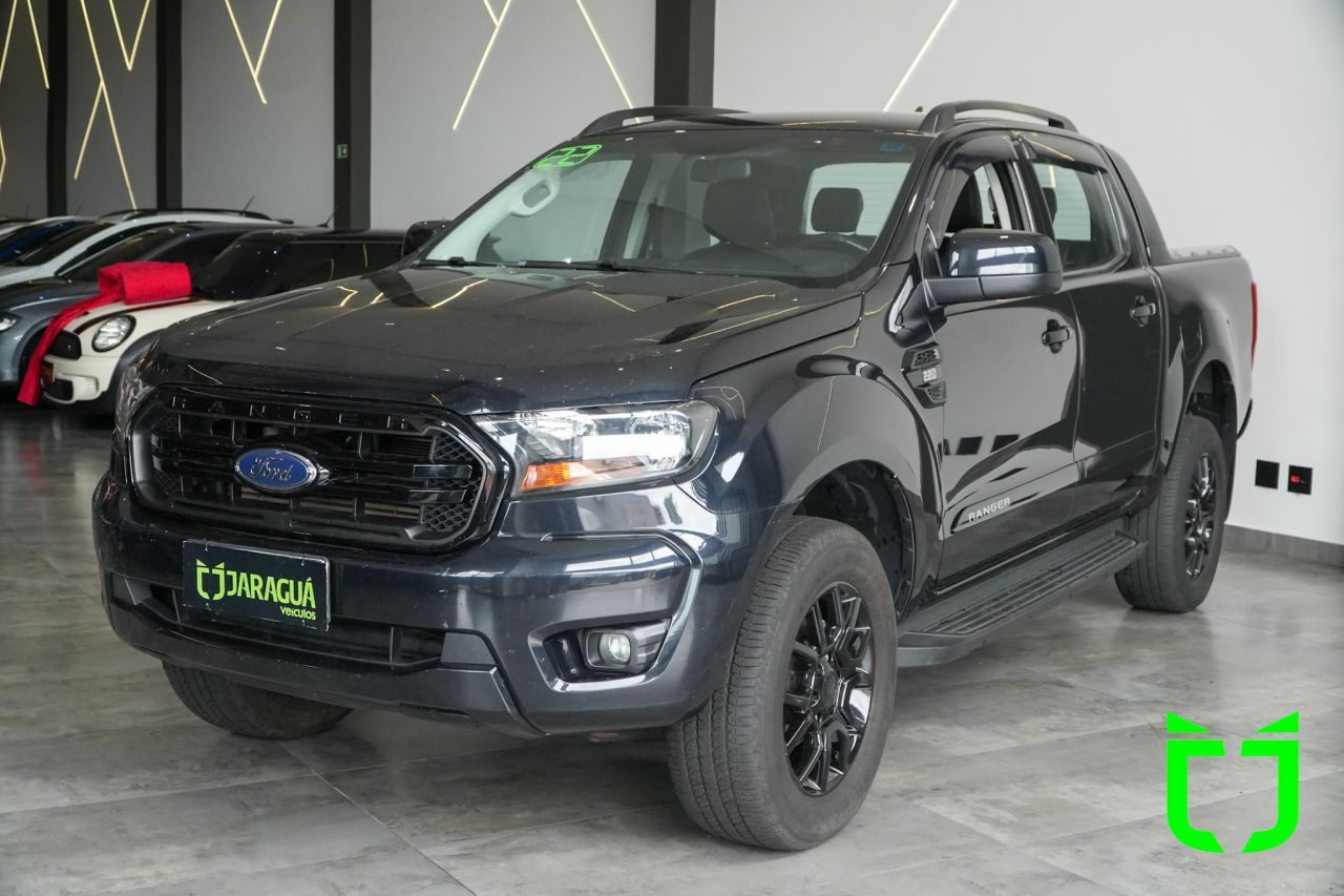 Ford Ranger 2.2 16V BLACK DIESEL CABINE DUPLA AUTOMÁTICO 2022 Preto - foto 3