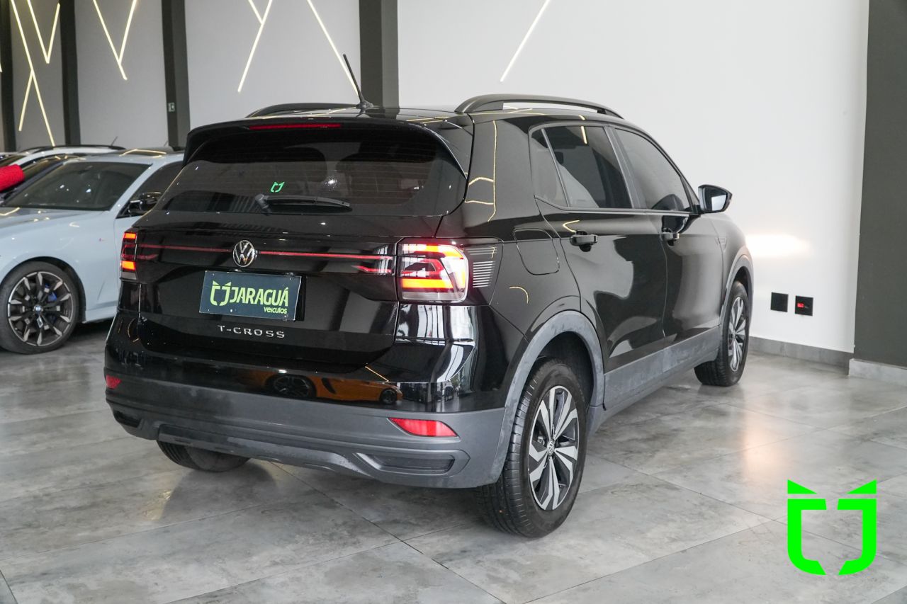Volkswagen T-Cross 1.0 4P 200 TSI FLEX SENSE AUTOMÁTICO 2023 Preto - foto 6