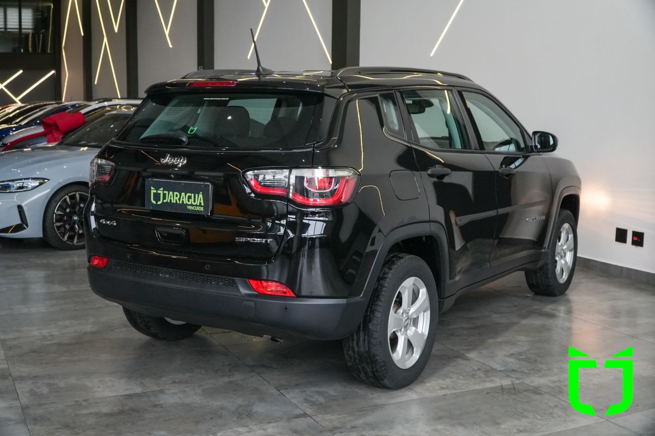 Jeep Compass 2.0 16V 4P FLEX SPORT 4X4 AUTOMÁTICO 2018 Preto - foto 6