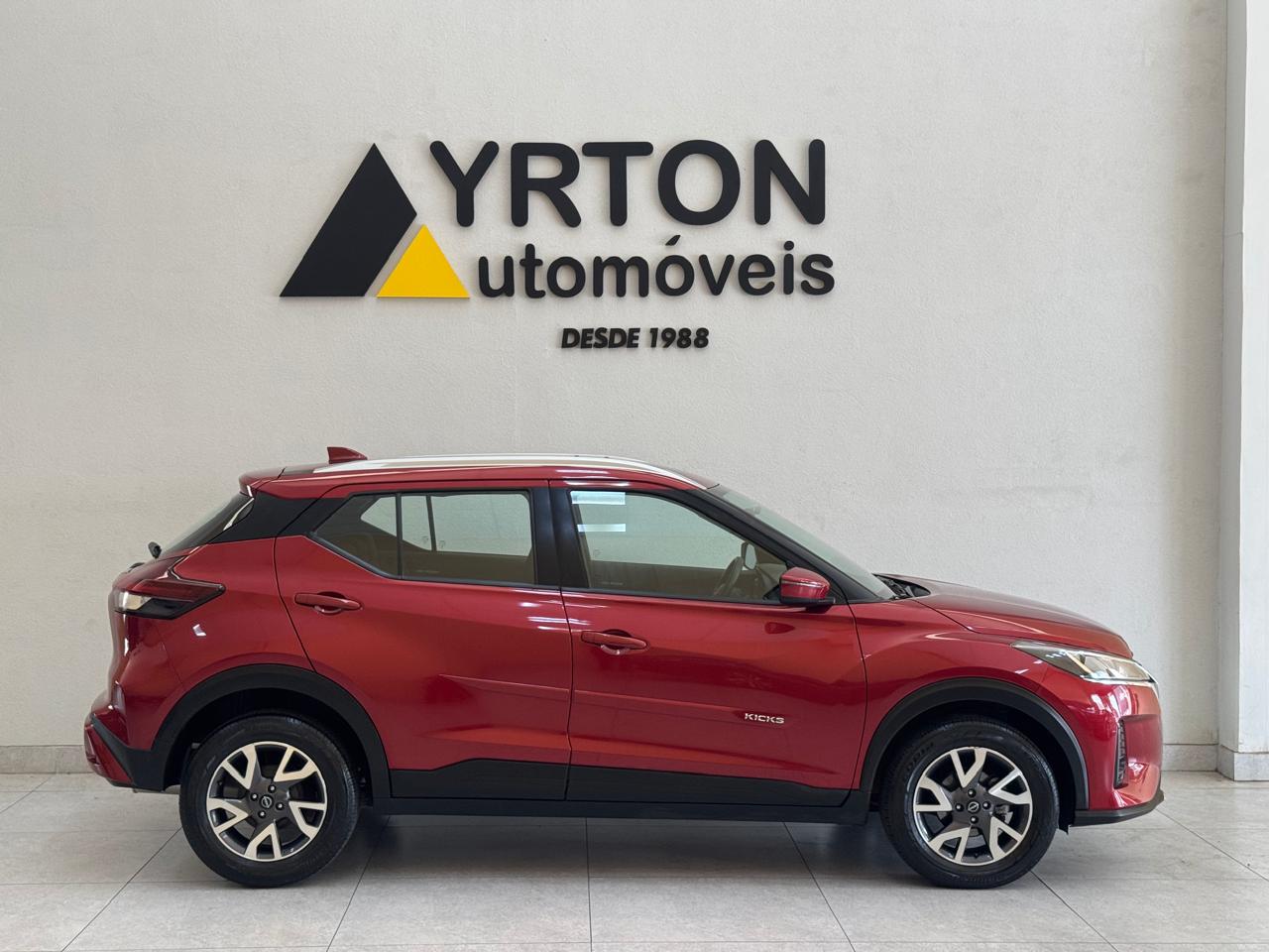Nissan Kicks 1.6 16v 4p Flexstart Sense Xtronic Automático Cvt Vermelho 2024 - Ayrton Automóveis